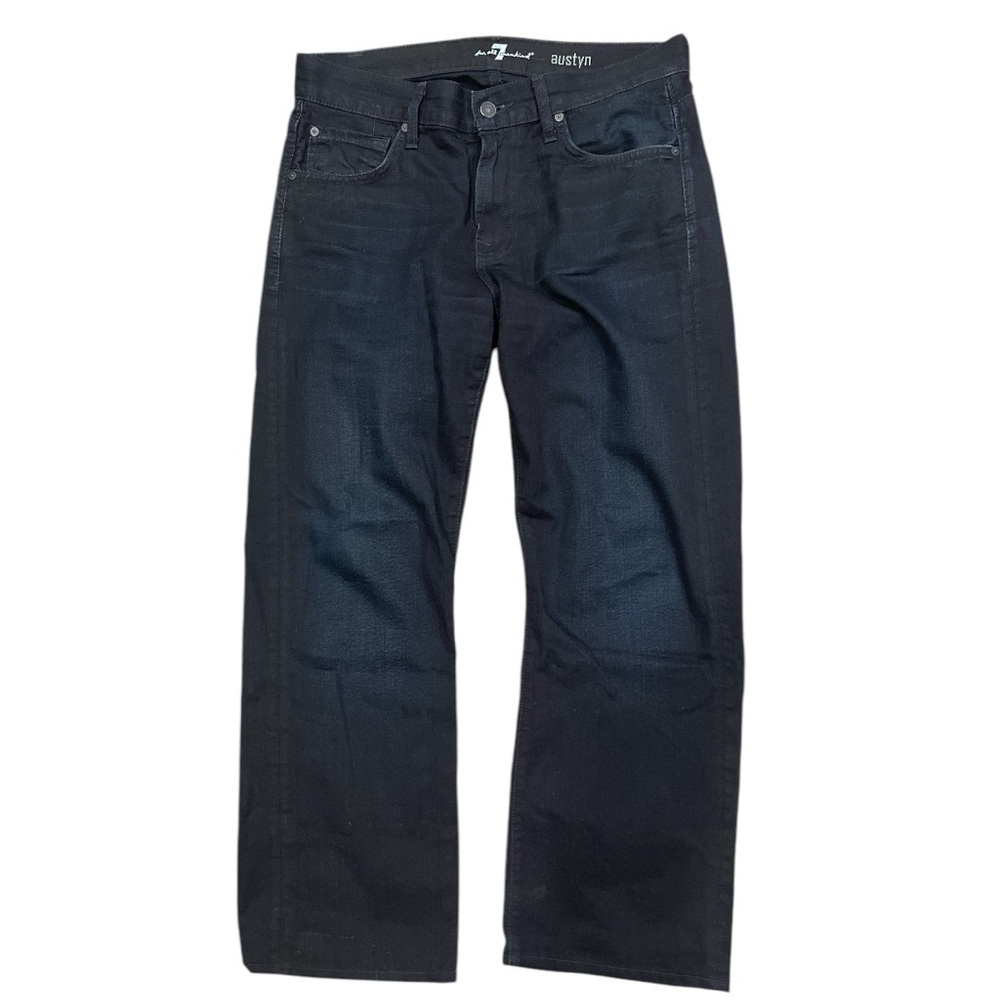 7 For All Mankind Austyn Men’s Jeans 29 (waist ~31”) Dark Wash Relaxed Straight